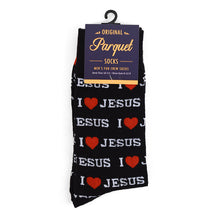Load image into Gallery viewer, Men&#39;s Socks - &quot;I Love Jesus&quot; Novelty Socks
