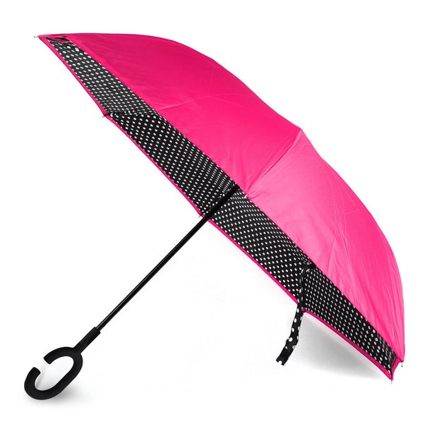 Umbrella - Polka Dot Double Layer Inverted