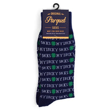 Load image into Gallery viewer, Men&#39;s Socks - &quot;My Lucky Socks&quot; Novelty Socks
