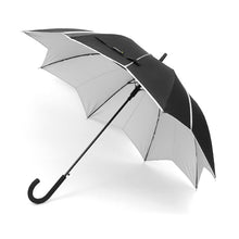 Load image into Gallery viewer, Umbrella - Black &amp; Silver Umbrella with Pointed Canopy
