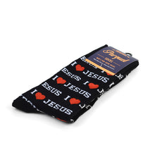 Load image into Gallery viewer, Men&#39;s Socks - &quot;I Love Jesus&quot; Novelty Socks

