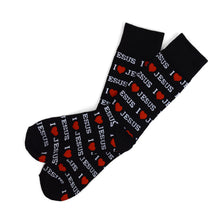 Load image into Gallery viewer, Men&#39;s Socks - &quot;I Love Jesus&quot; Novelty Socks

