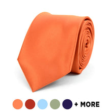 Load image into Gallery viewer, Men&#39;s Tie - Solid Color Premium Quality Formal Tied - Decorative Tipping

