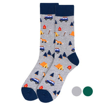 Load image into Gallery viewer, Men&#39;s Socks - Camping Novelty Socks
