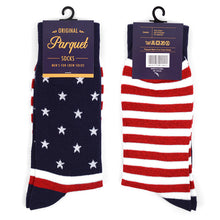 Load image into Gallery viewer, Men&#39;s Socks - USA Stars &amp; Stripes Novelty Socks
