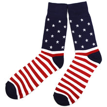 Load image into Gallery viewer, Men&#39;s Socks - USA Stars &amp; Stripes Novelty Socks
